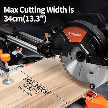 まいきー SVOPES 10-Inch Sliding Compound Miter Saw 10-in Dual Bevel